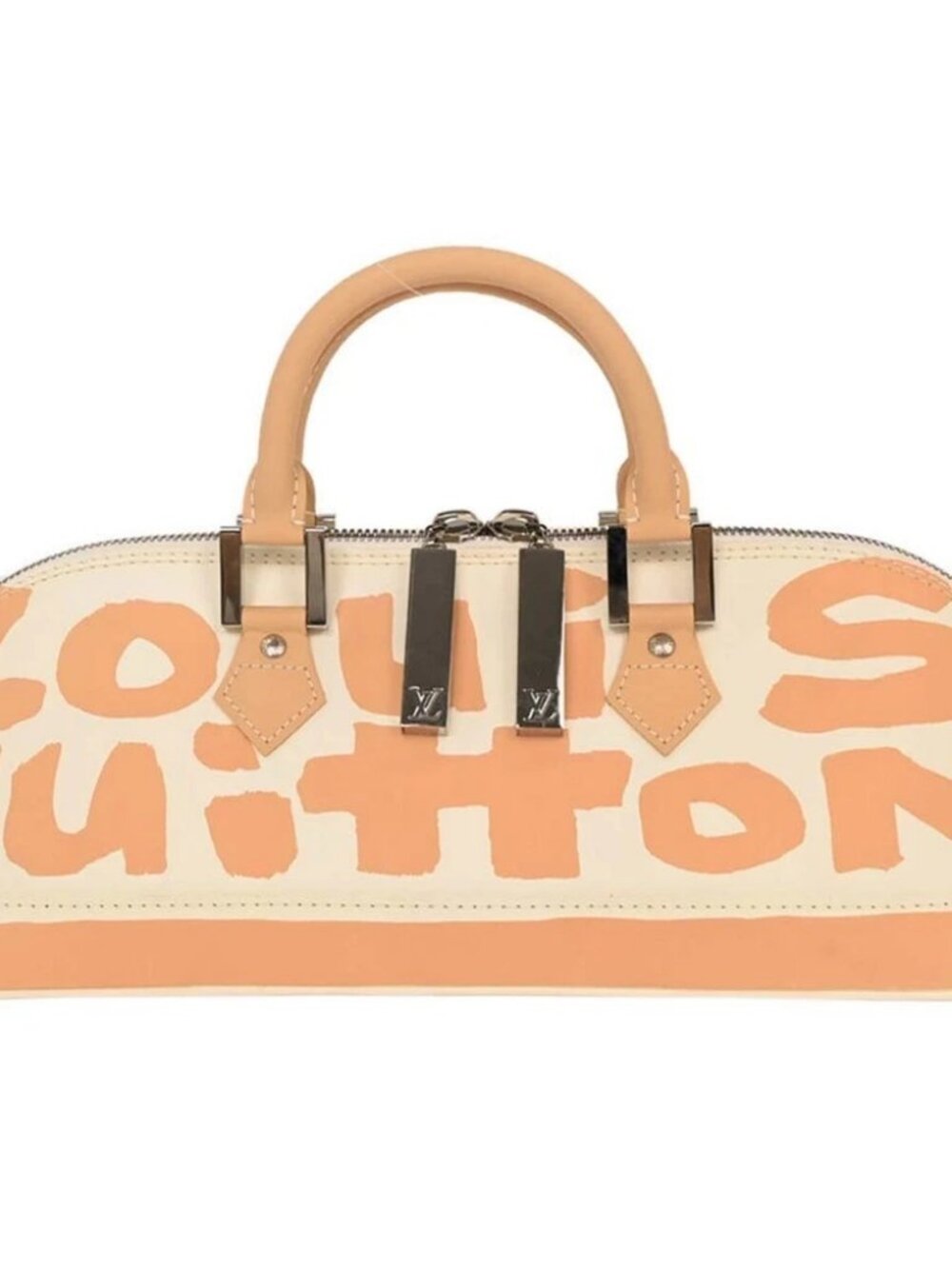 Louis Vuitton Beige Graffiti Alma Horizontal Handbag
